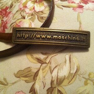 Hostpick3/15Moschino AuthVintage Rare Belt.Italy🥳🥳❌❌